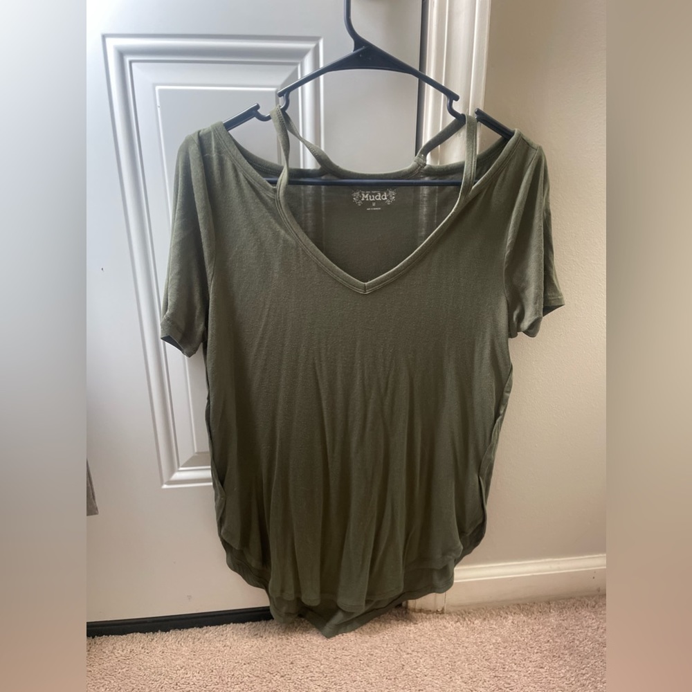 Army green shirt